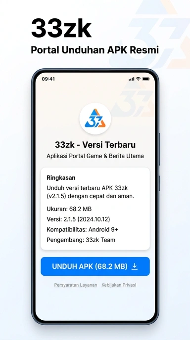 Tampilan halaman APK 33zk