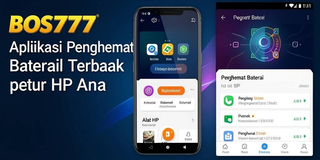 Antarmuka BOS777 menampilkan statistik penghemat baterai yang jelas.