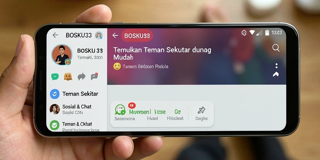 Antarmuka BOSKU33 yang bersih dan fungsional untuk Teman Sekitar.