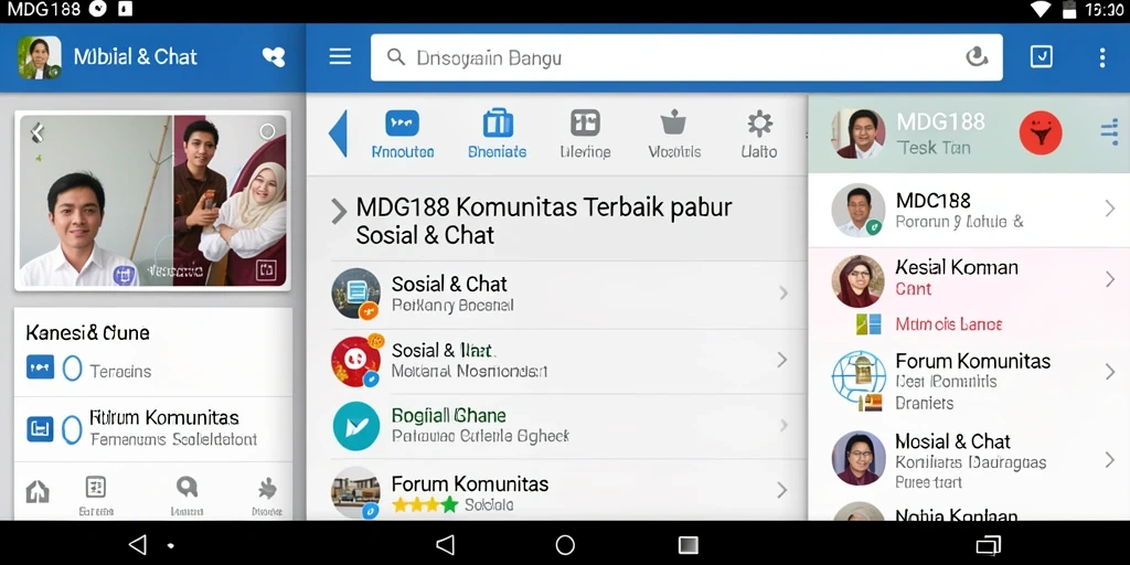 Screenshot MDG188 menampilkan antarmuka Forum Komunitas yang menarik dan interaktif.
