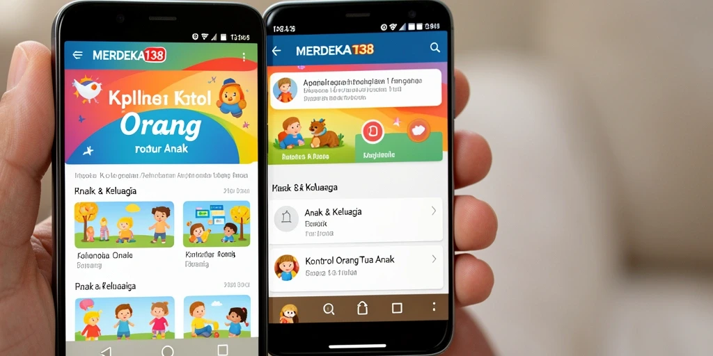 Tampilan antarmuka aplikasi Kontrol Orang Tua yang intuitif.