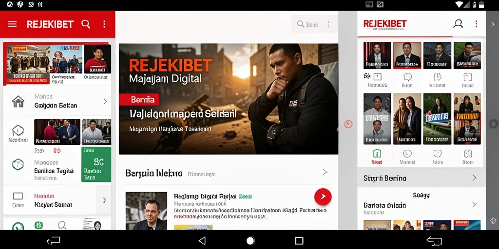 Antarmuka REJEKIBET yang menarik dan mudah dinavigasi.